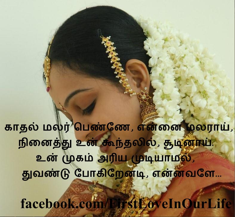 Tamil Kavithai With Girl Photos<strong>(Image Download)</strong>


Kadhal Malar Pene, Ennai Mazharai Un Koondhalil Sudinai Un Mugam Ariya Mudiyamal Thuvandu Pogireneadi Ennavale