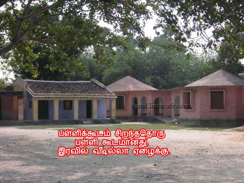 School Life Sad Kavidhai<strong>(Image Download)</strong>


Palli Kudam Siranthathoru Palli Kudam Anathu Iravil Veedu illa Ezhaigaluku